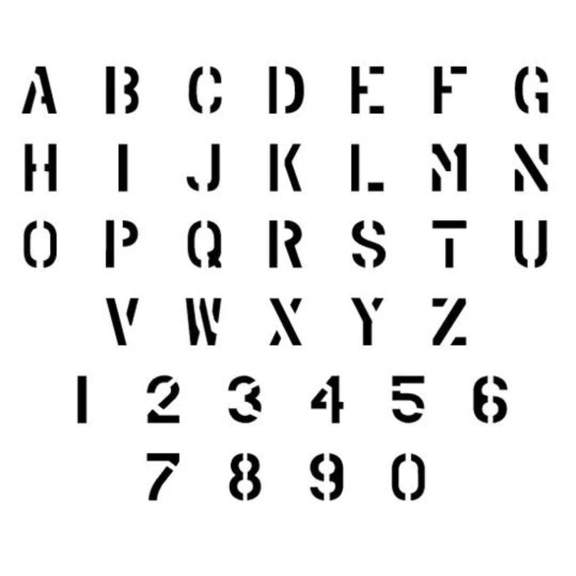 15 Alphabet Stencil Kit Parking Lot/Pavement Marking — Stencil Plus