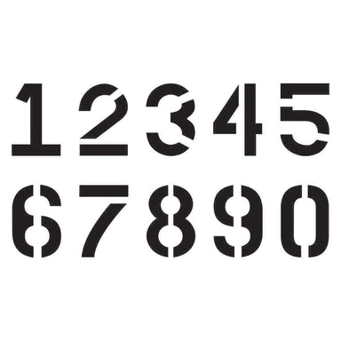 Block Style Number and Letter Stencil Sets