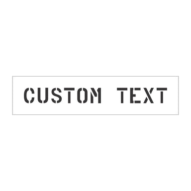 Custom Stencils, Choose Size and Upload image