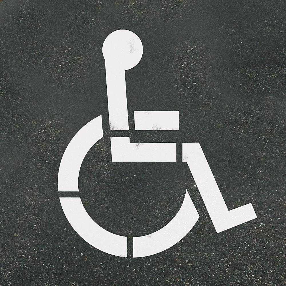 Handicap Parking Lot Paint Stencils - Federal For Sale