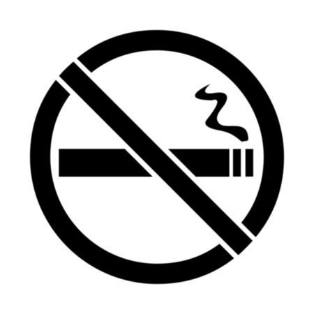 no smoking area black and white
