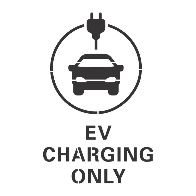 EV Parking Stencils for Electric Vehicle Charging Stations