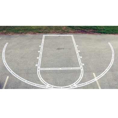 High School Basketball Court Stencil | Stencil Ease