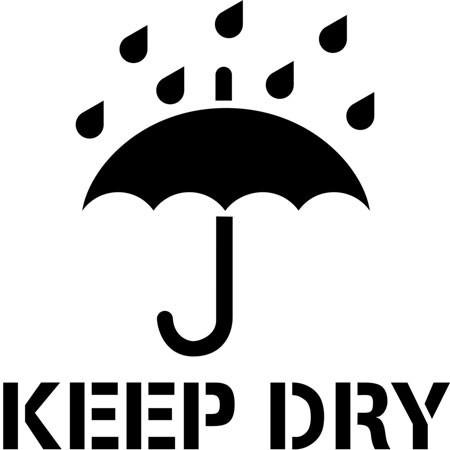Premium Vector | Keep dry / protect from water icon. simple umbrella with  drops over it