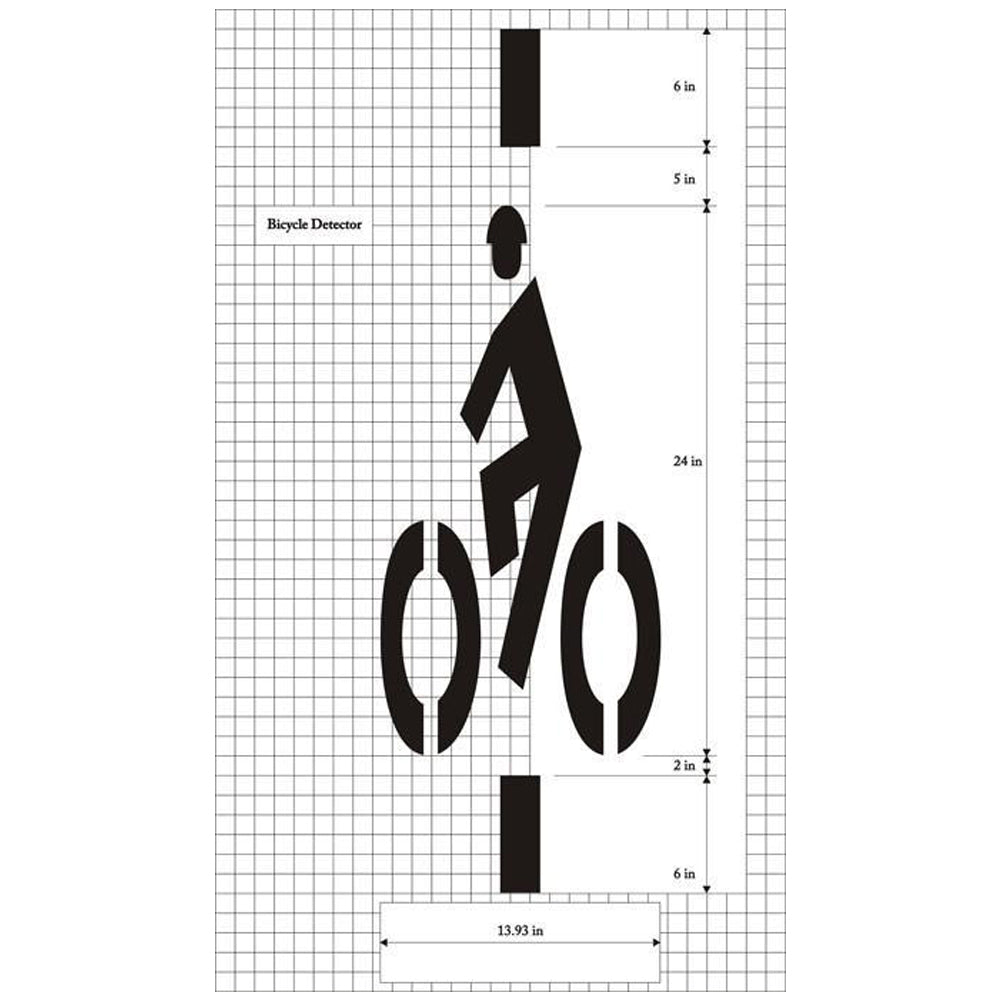 Bicycle Detector MUTCD Pavement Stencil – Ensure Safe Bike Lane ...