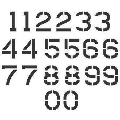 Pavement Marking Letter And Number Stencil Sets