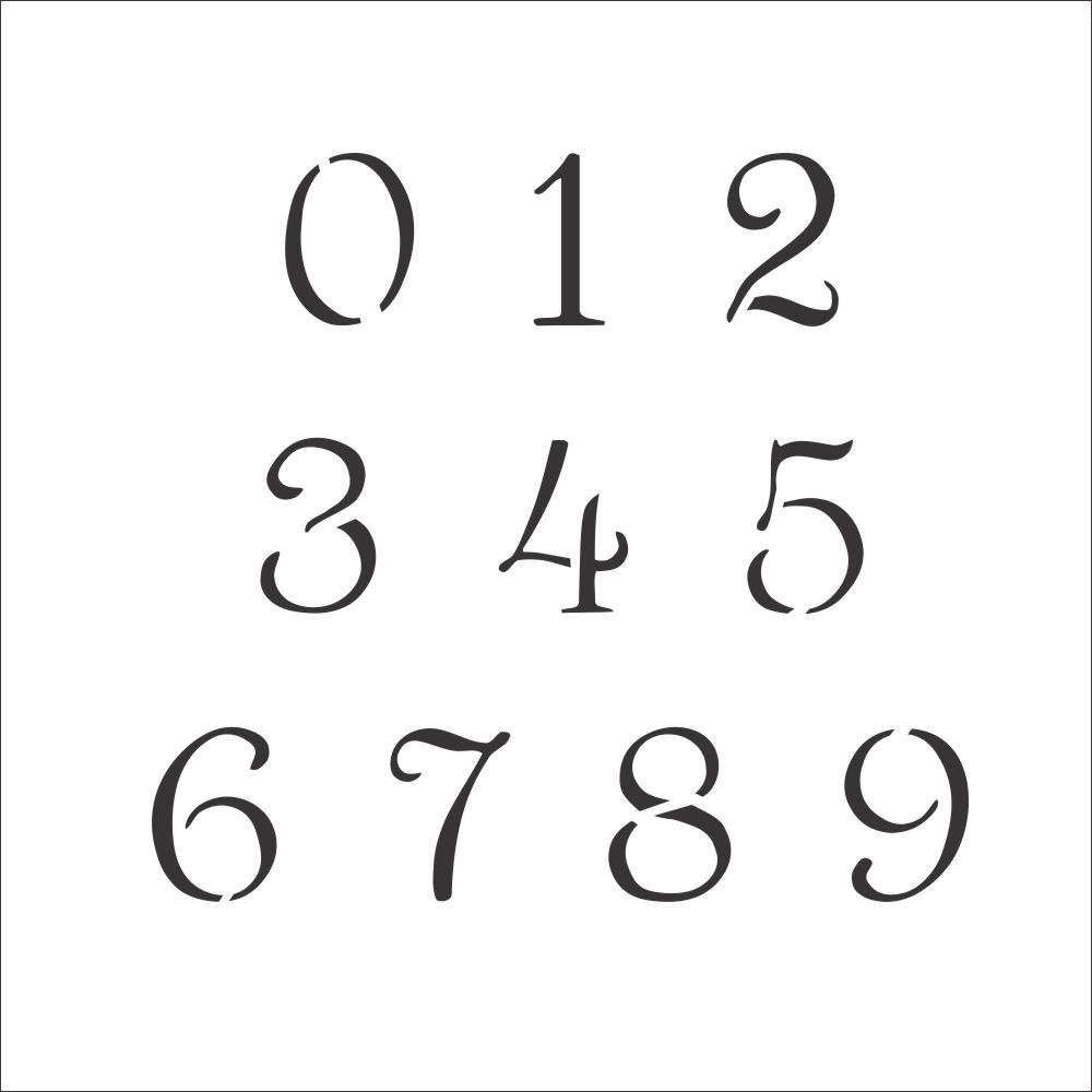 fancy fonts numbers