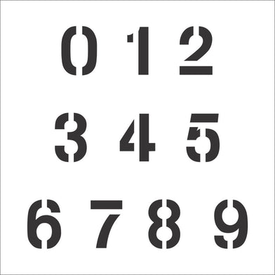 Arial Number Stencil Set | Value Pack – Stencil Ease