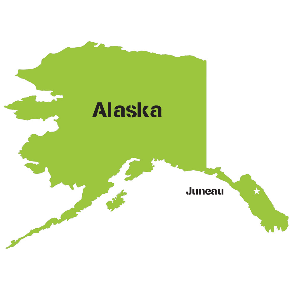 Alaska State Map Stencil – Stencil Ease