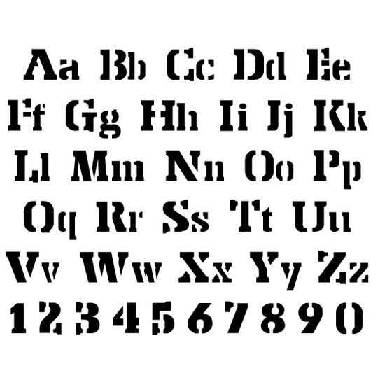 Stencil Export Letter and Number Stencil Sets – Stencil Ease