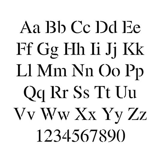 Quadra-Lock Interlocking Alphabet Stencil Set