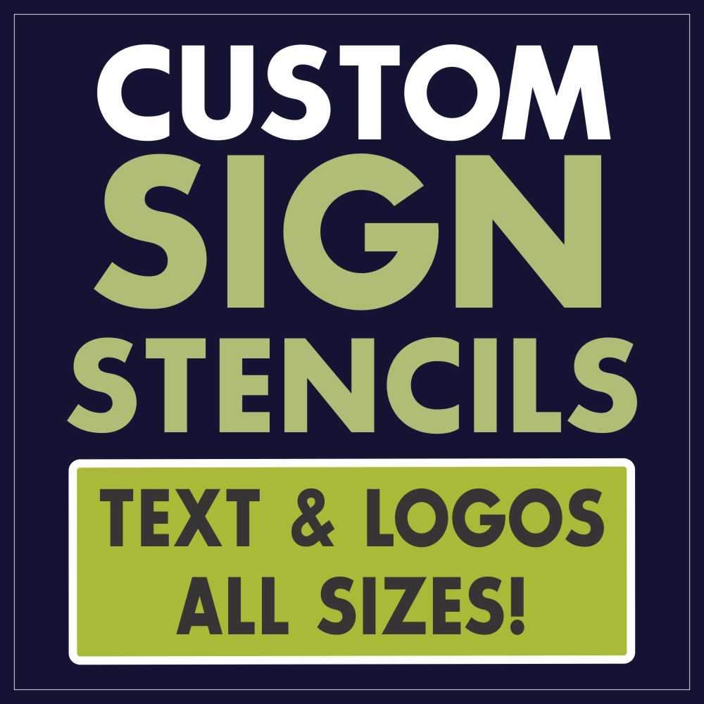 Custom Laser-Cut Stencils for Your Designs, Letters & Logos