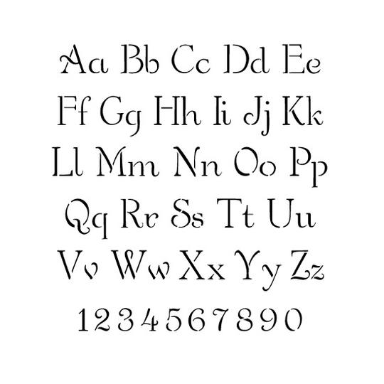 Stencils Alphabet Stencils Simple Script Lettering Stencils 