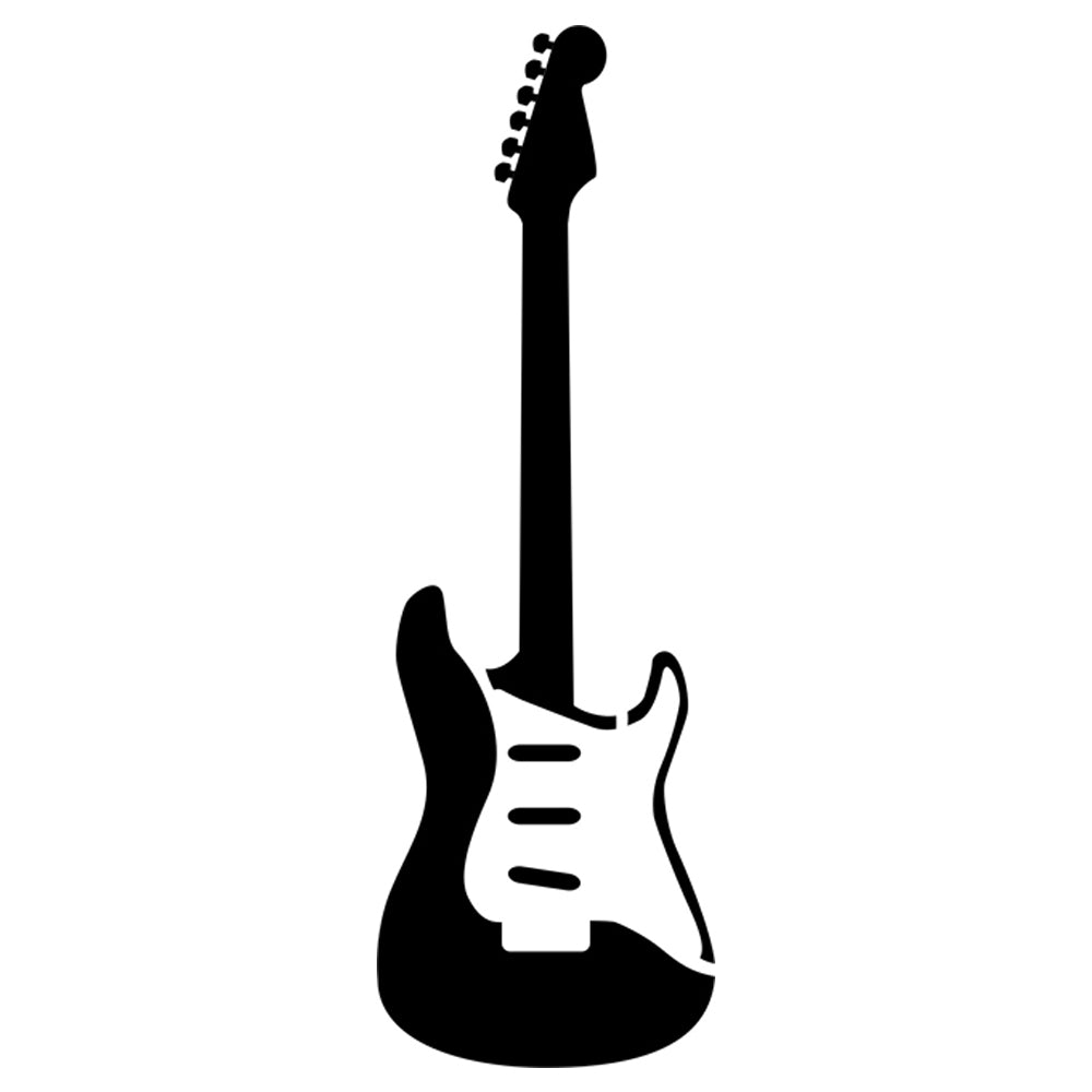 Download Electric Guitar Musical Instrument Stencils - stencilease.com